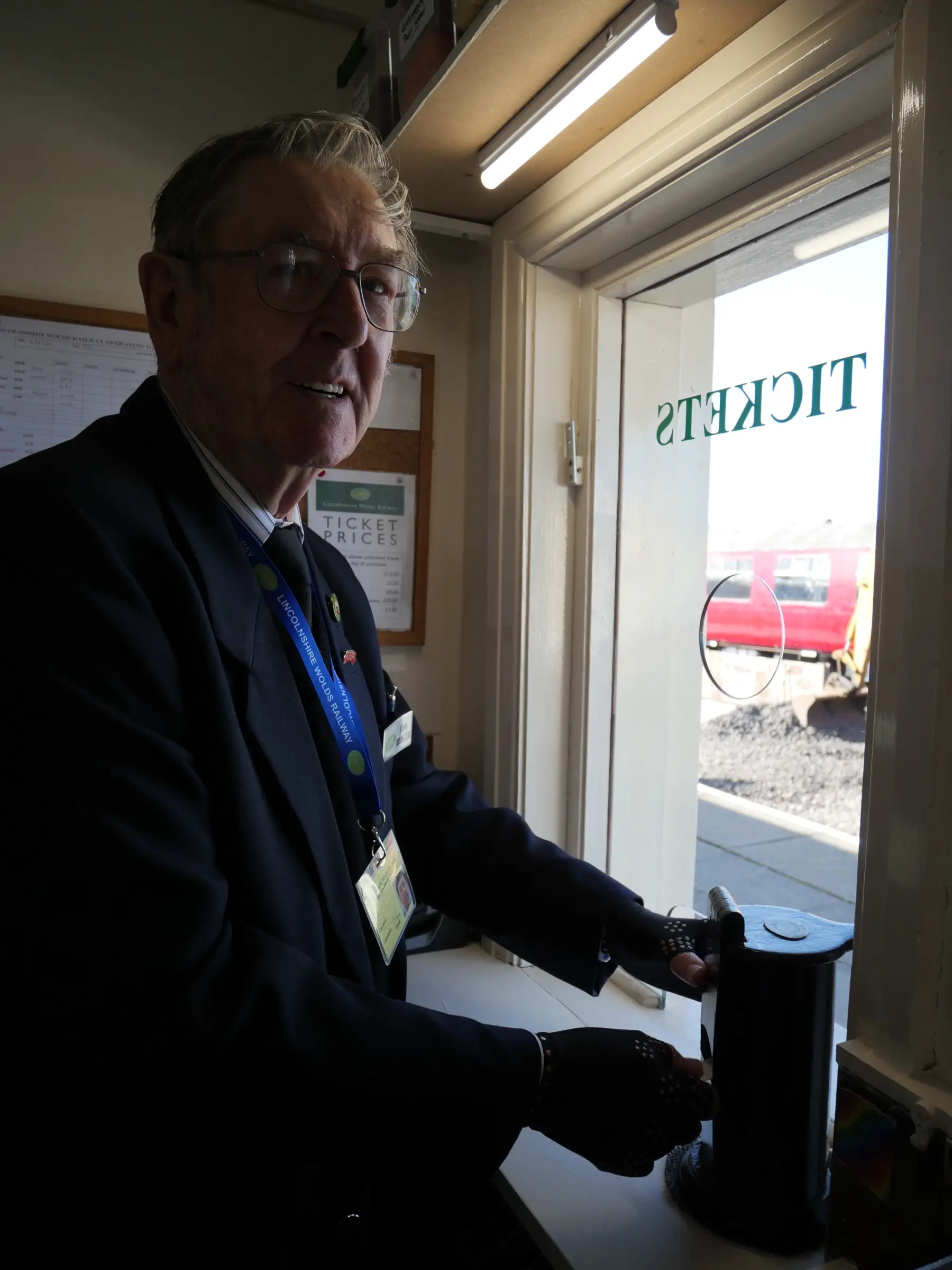 The ticket office at Ludborough station